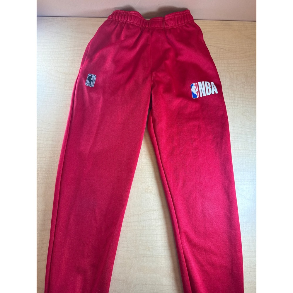 NBA Youth Red Joggers‎ Athletic Sweatpants Boys Size 8 Basketball Training Pants